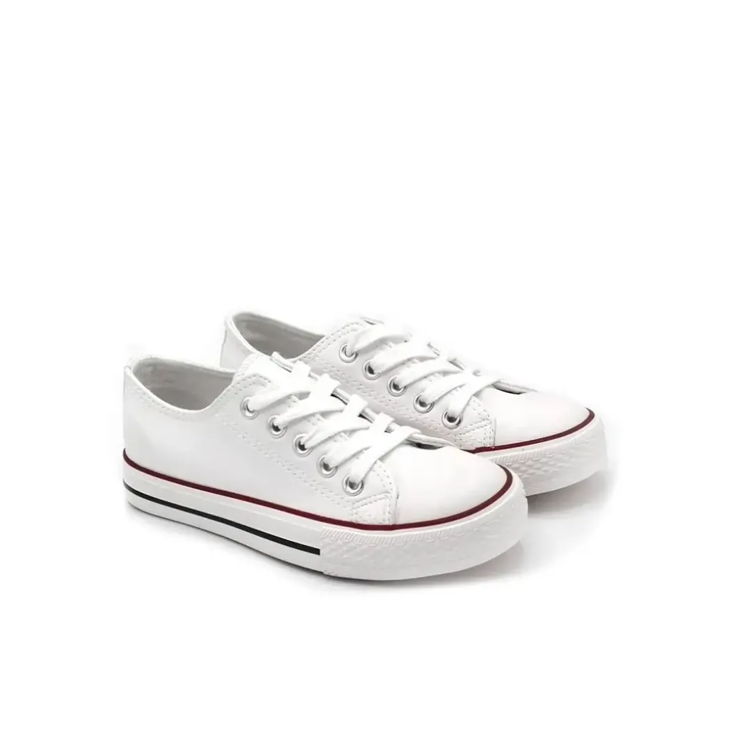 Zapatillas CV Junior blanca polipiel