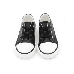 Zapatillas CV junior negra polipiel