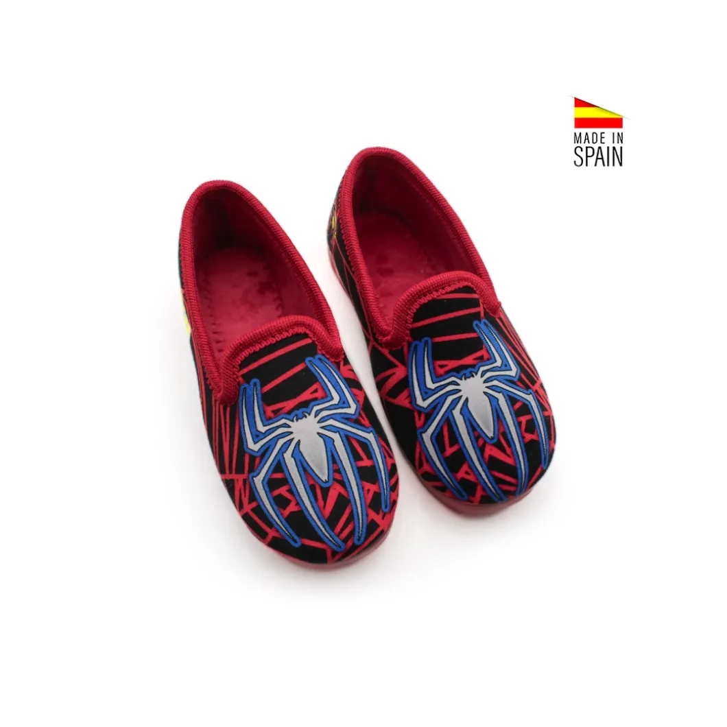 Zapatillas de casa Spider rojo