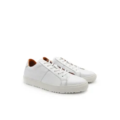 Zapatillas de piel blanca