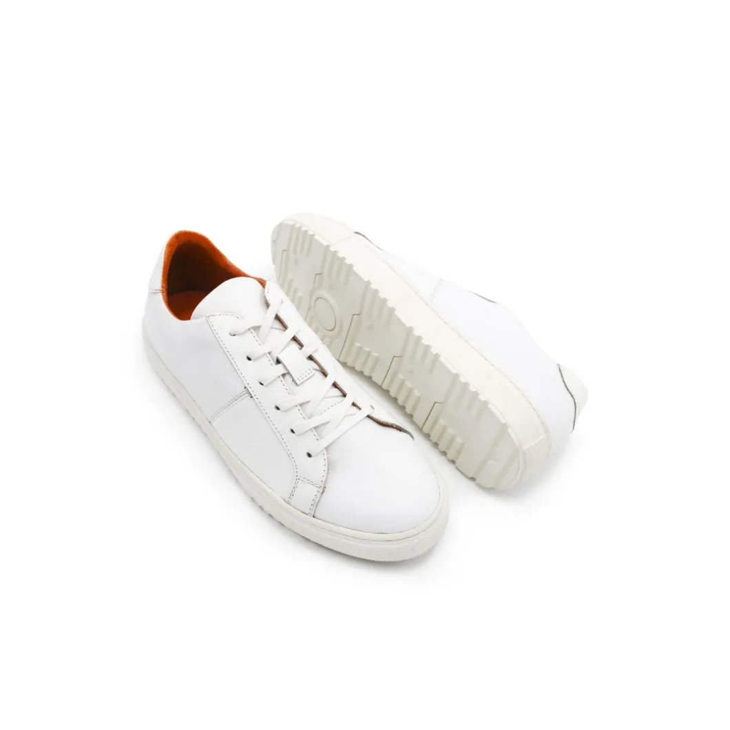 Zapatillas de piel blanca