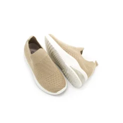 Zapatillas elástica de verano beige