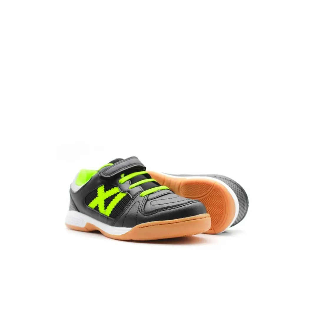 Zapatillas fútbol sala negro neón