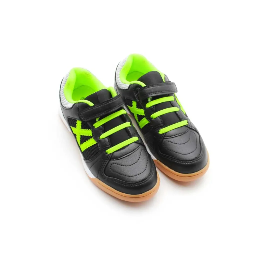 Zapatillas fútbol sala negro neón