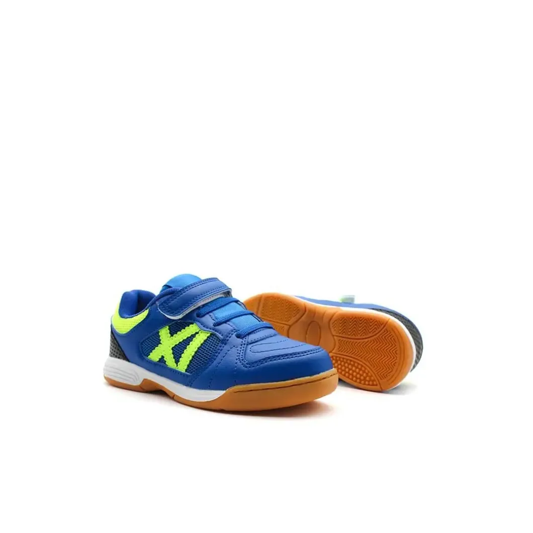 Zapatillas futbol sala azul neón