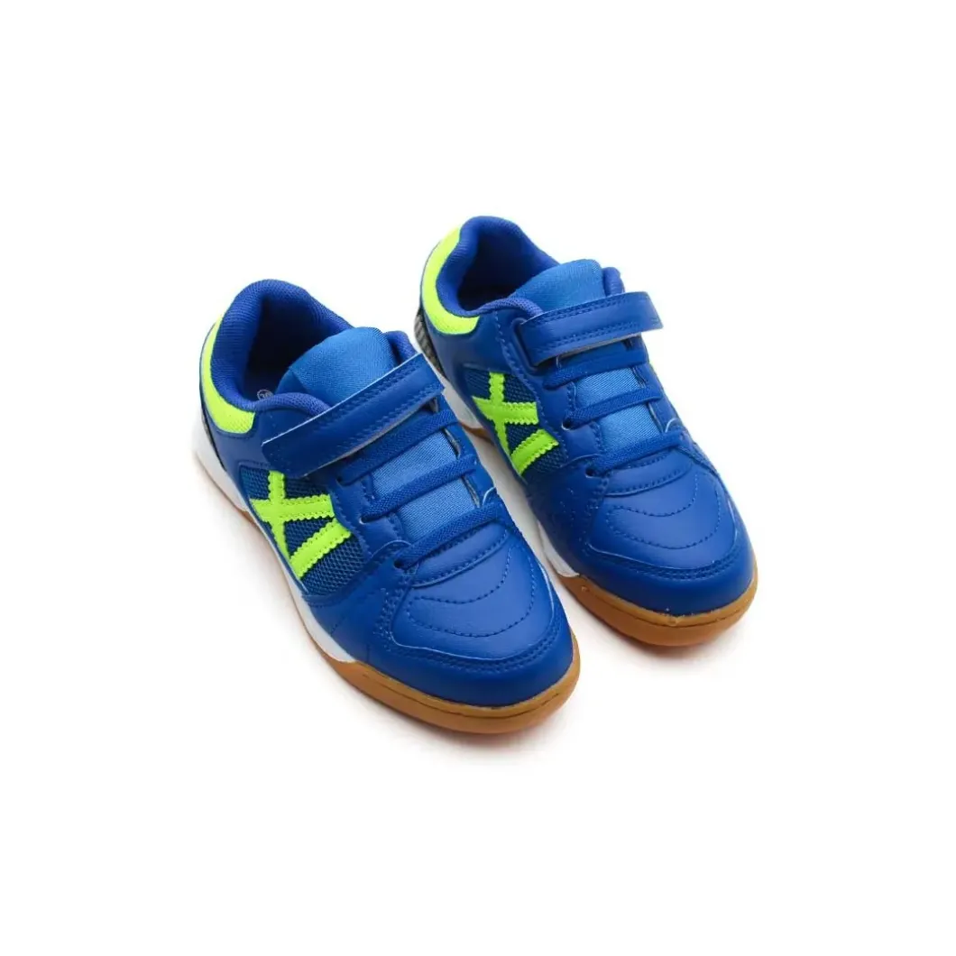 Zapatillas futbol sala azul neón