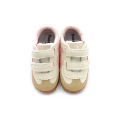 Zapatillas nisuka velcro rosa