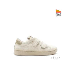 Zapatillas trenzada con velcros Clic!