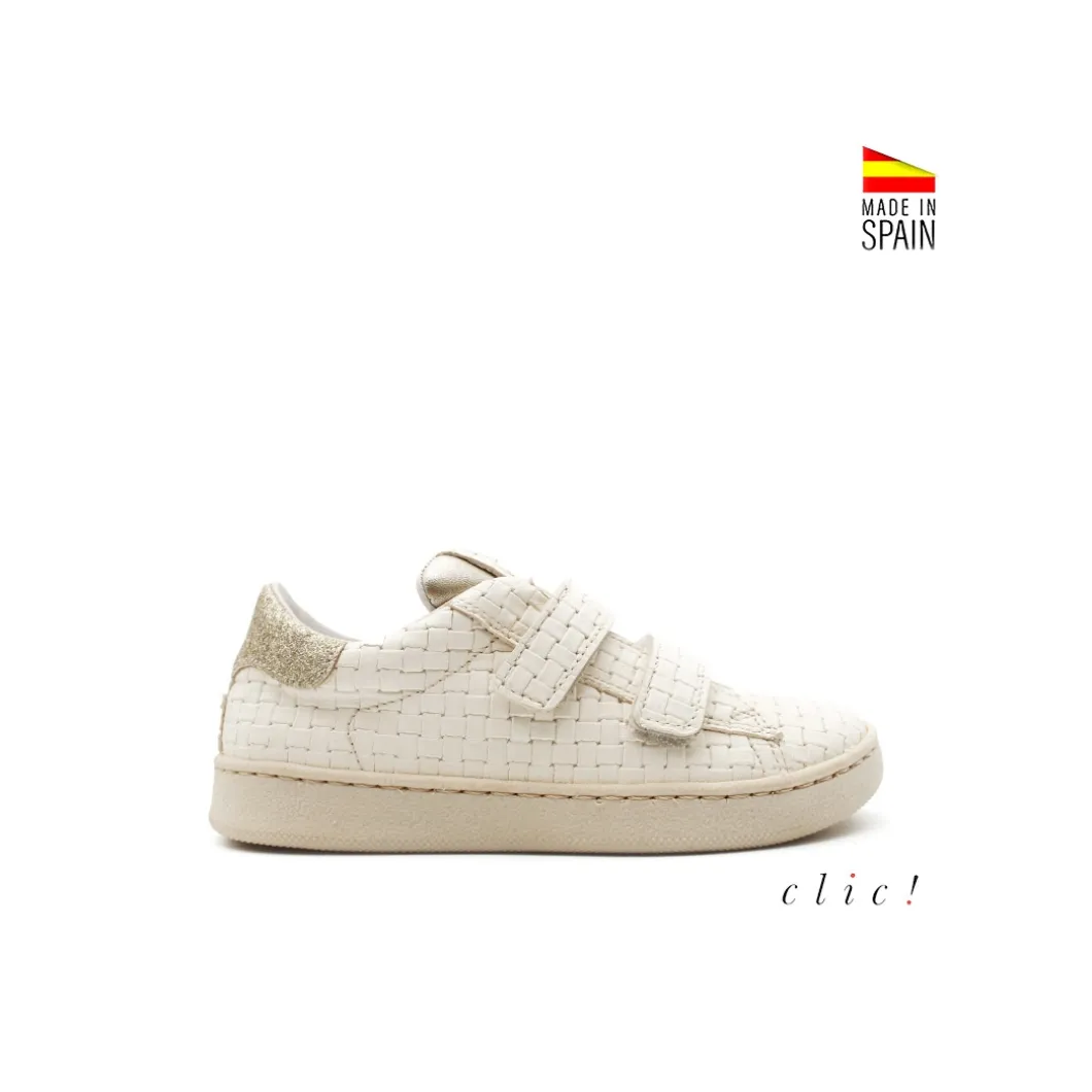 Zapatillas trenzada con velcros Clic!