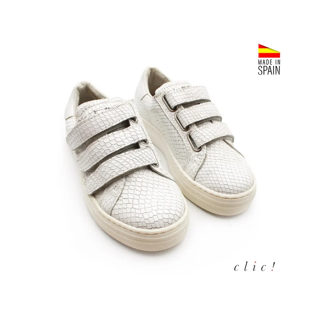Zapatillas trenzada con velcros Clic!