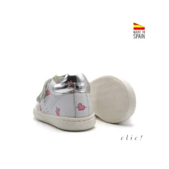 Zapatillas velcro corazones Clic!