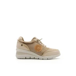 Zapatillas vestir cuña cordón elástico