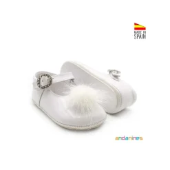 Zapatitos bebé blanco con suela blanda