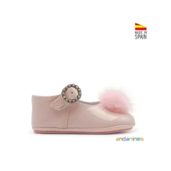 Zapatitos bebé rosa con suela blanda