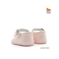 Zapatitos bebé rosa con suela blanda