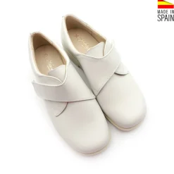 Zapato 1015 velcro beige claro