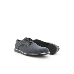 Zapato azul vaquero con cordón