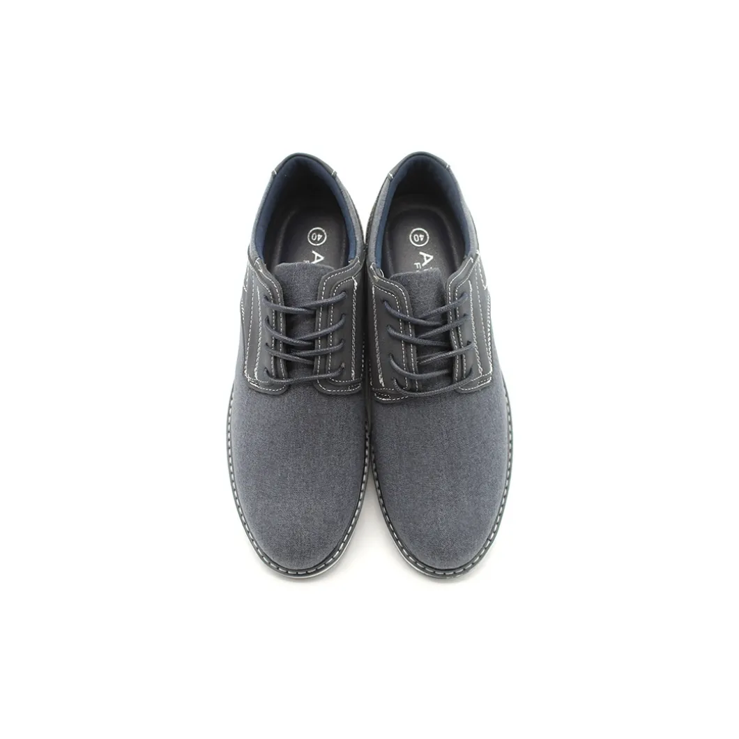 Zapato azul vaquero con cordón