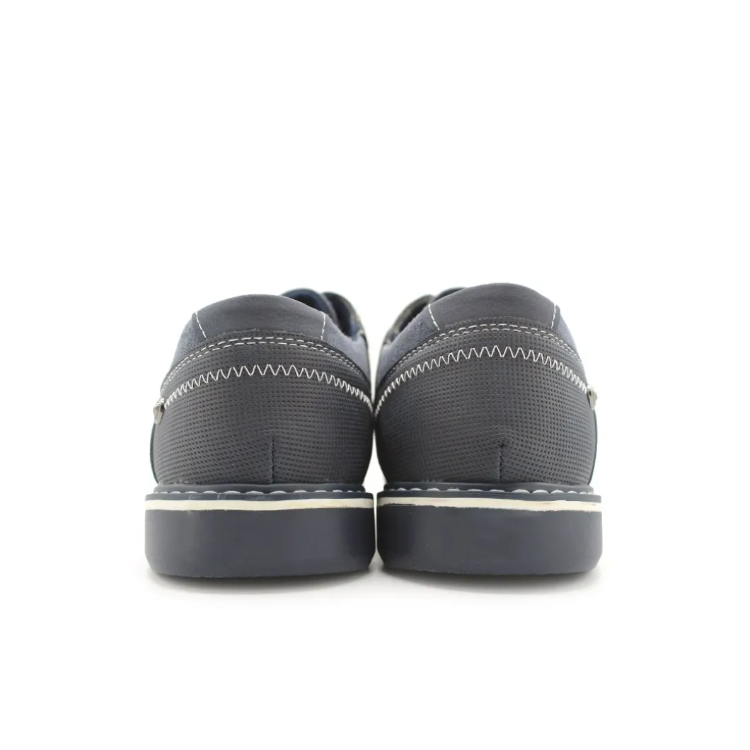 Zapato azul vaquero con cordón