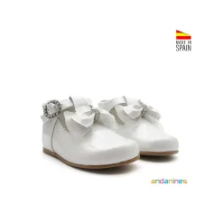 Zapato bebé charol blanco