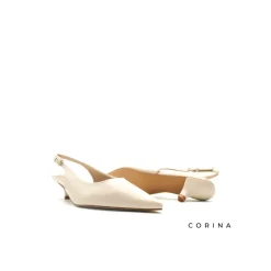 Zapato beige tacón cómodo