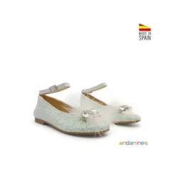 Zapato blanco glitter princess