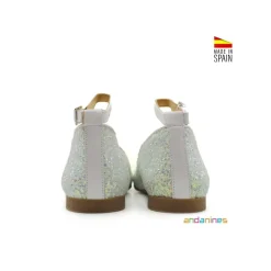 Zapato blanco glitter princess