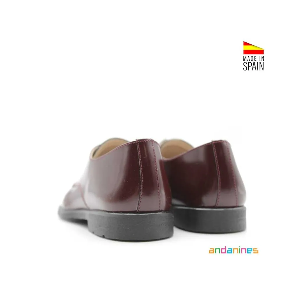 Zapato blucher ingles burdeos florentic