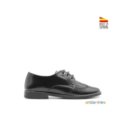 Zapato blucher ingles negro florentic