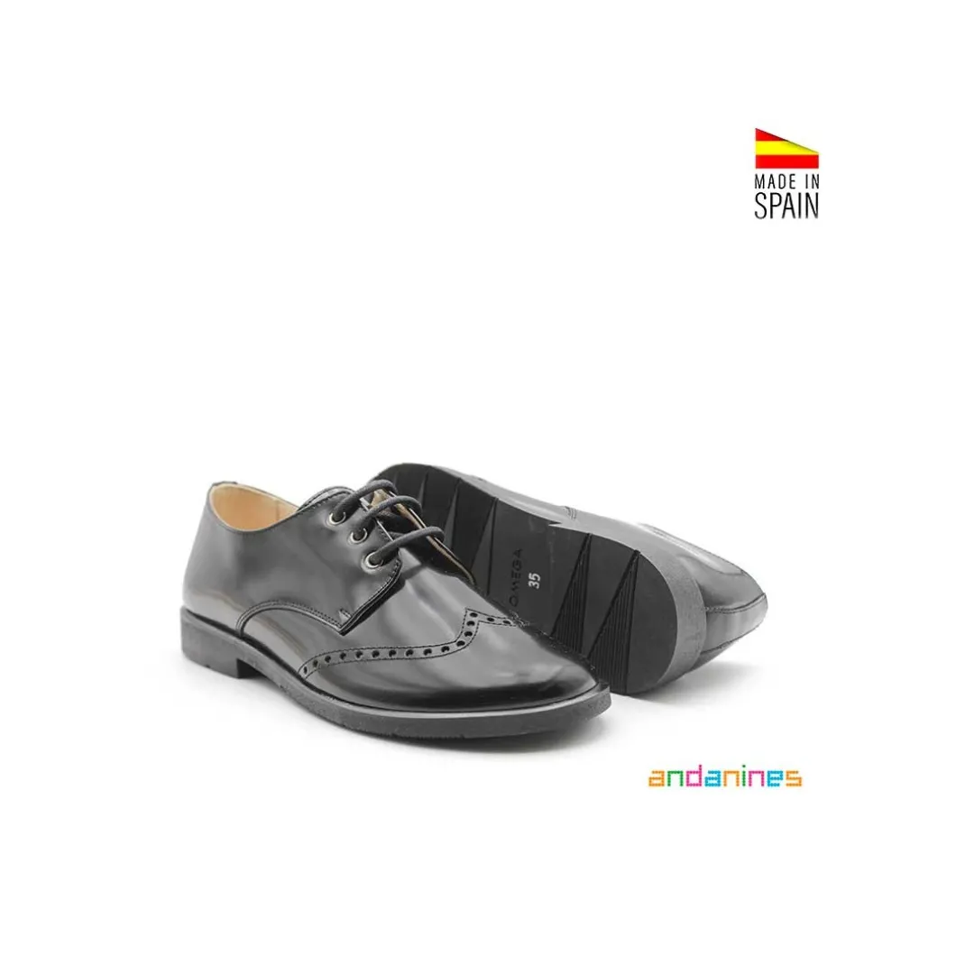 Zapato blucher ingles negro florentic