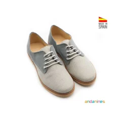 Zapato blucher lino serraje