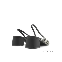 Zapato calado destalonado negro