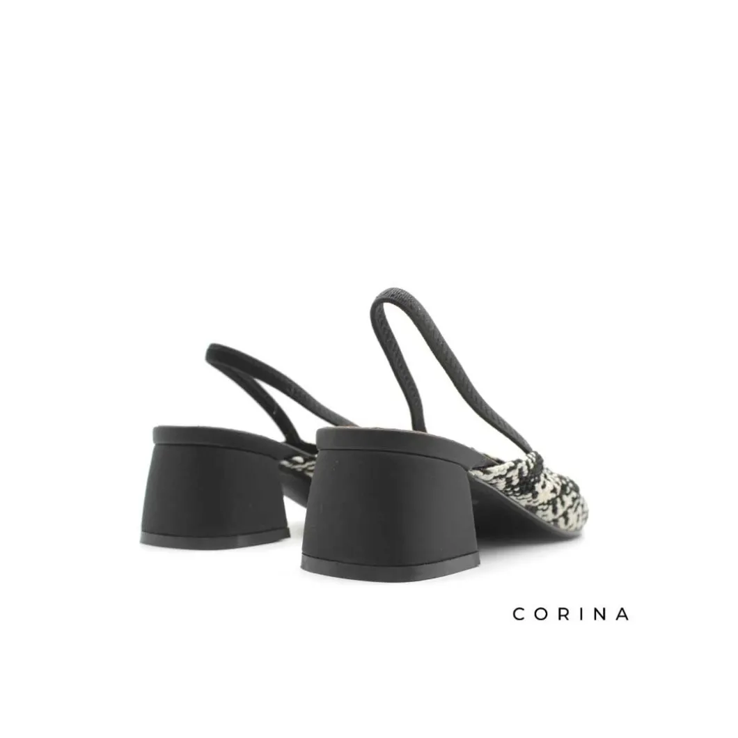 Zapato calado destalonado negro