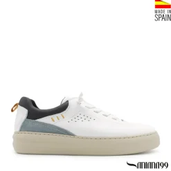 Zapato casual blanco con cordón elástico