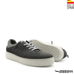 Zapato casual negro con cordón elástico
