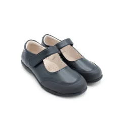 Zapato colegial niña azul marino