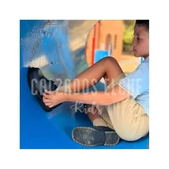 Zapato colegial niño azul marino