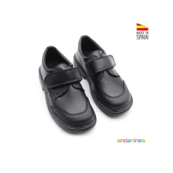 Zapato colegio negro con velcro