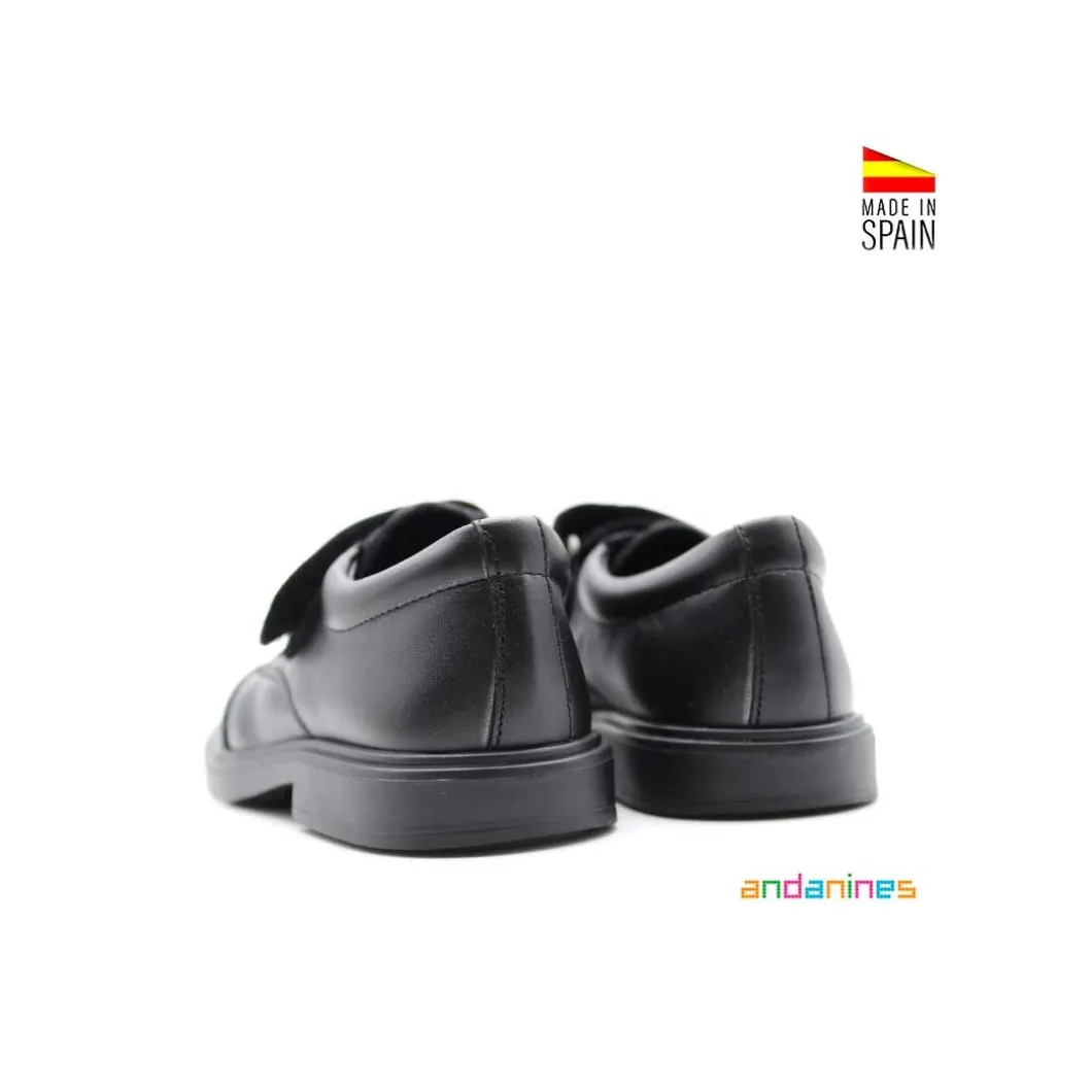Zapato colegio negro con velcro