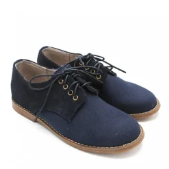 Zapato comunión lino azul marino