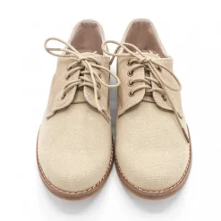 Zapato comunión lino beige