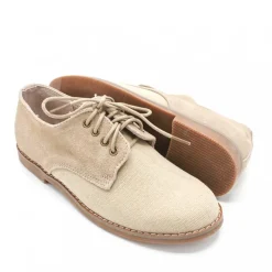 Zapato comunión lino beige