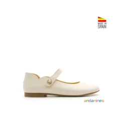 Zapato comunión nacarado joya
