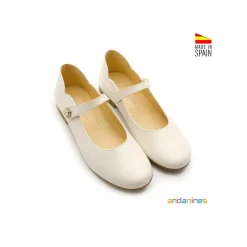 Zapato comunión nacarado joya