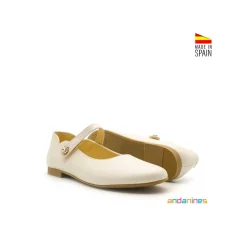 Zapato comunión nacarado joya