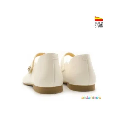 Zapato comunión nacarado joya