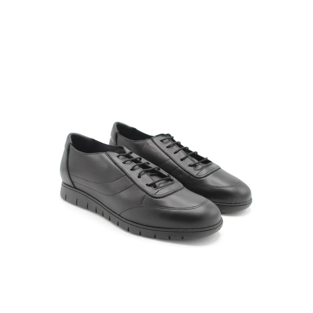 Zapato confort cordones negro