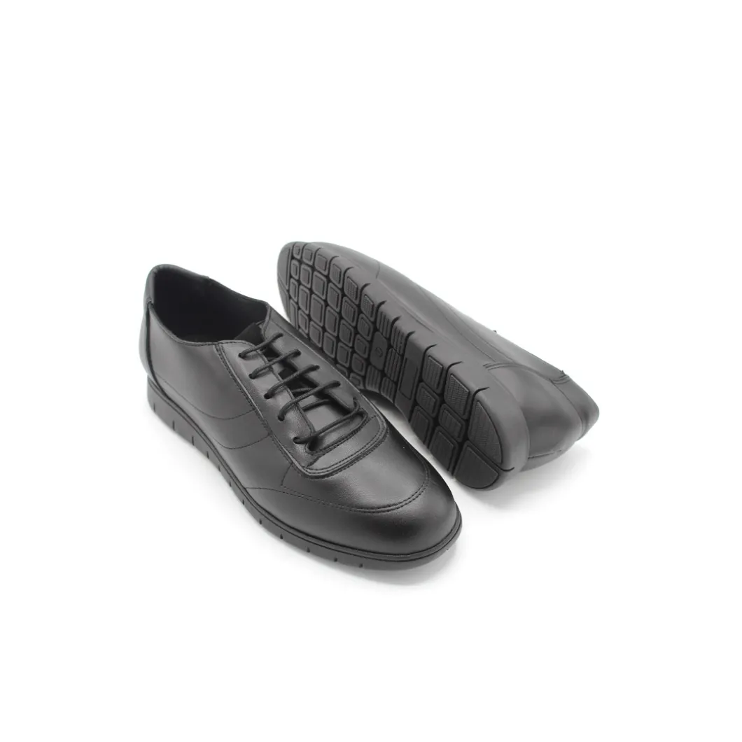 Zapato confort cordones negro