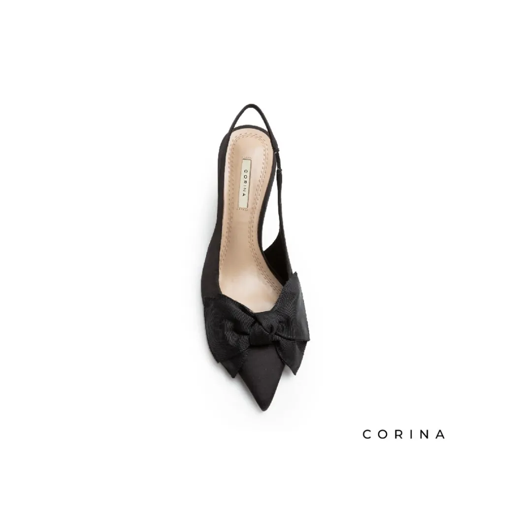 Zapato de salón destalonado negro