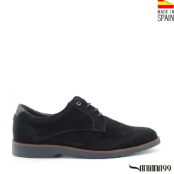 Zapato de serraje azul marino